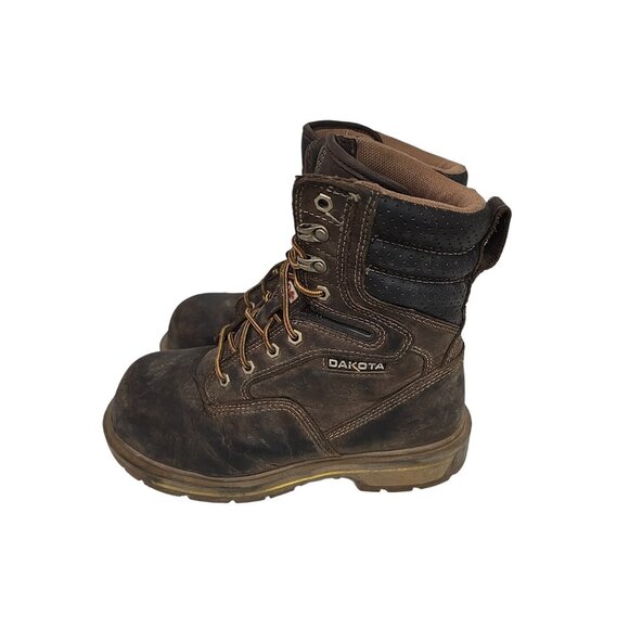 DAKOTA Men's 8517 Quad Comfort 8 Inch Steel Toe Composite Plate Work Boots 8W - Picture 5 of 7